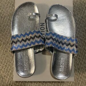 Kenneth Cole Reaction Silver Multi Sandals